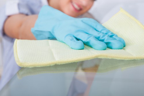 Uxbridge Carpet Cleaners' window cleaning process