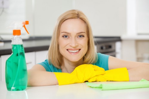 Clean and shiny tile floors after professional cleaning