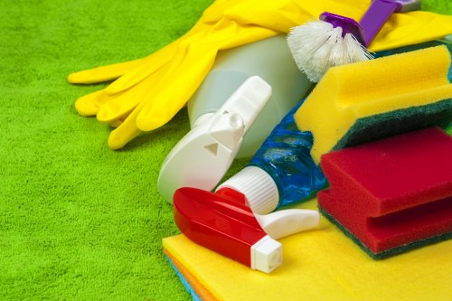 Various types of hard floors being cleaned by experts